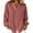 Brick Red, variant on Linen Tops for Women Cotton Dress Shirt Linen Button Down Shirt Women V Neck Casual Lapel Gauze Tops Cotton Linen Cotton Gauze Tops White 2XL