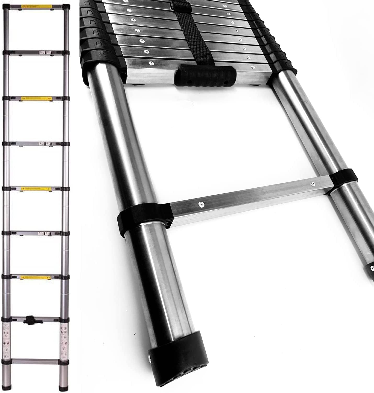 Lee labyrint Detector Dayplus Stainless Steel Telescoping Ladder 8.5FT Collapsible RV Ladder  Heavy Duty Max 330lbs - Walmart.com