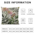 thumbnail image 5 of ARISTURING  Throw Pillow Cover Herbs Meadow Garden Flowers Grass Watercolor Floral Beautiful Butterfly Rectangular Throw Pillow Covers for Couch Sofa Home Decor, 5 of 5