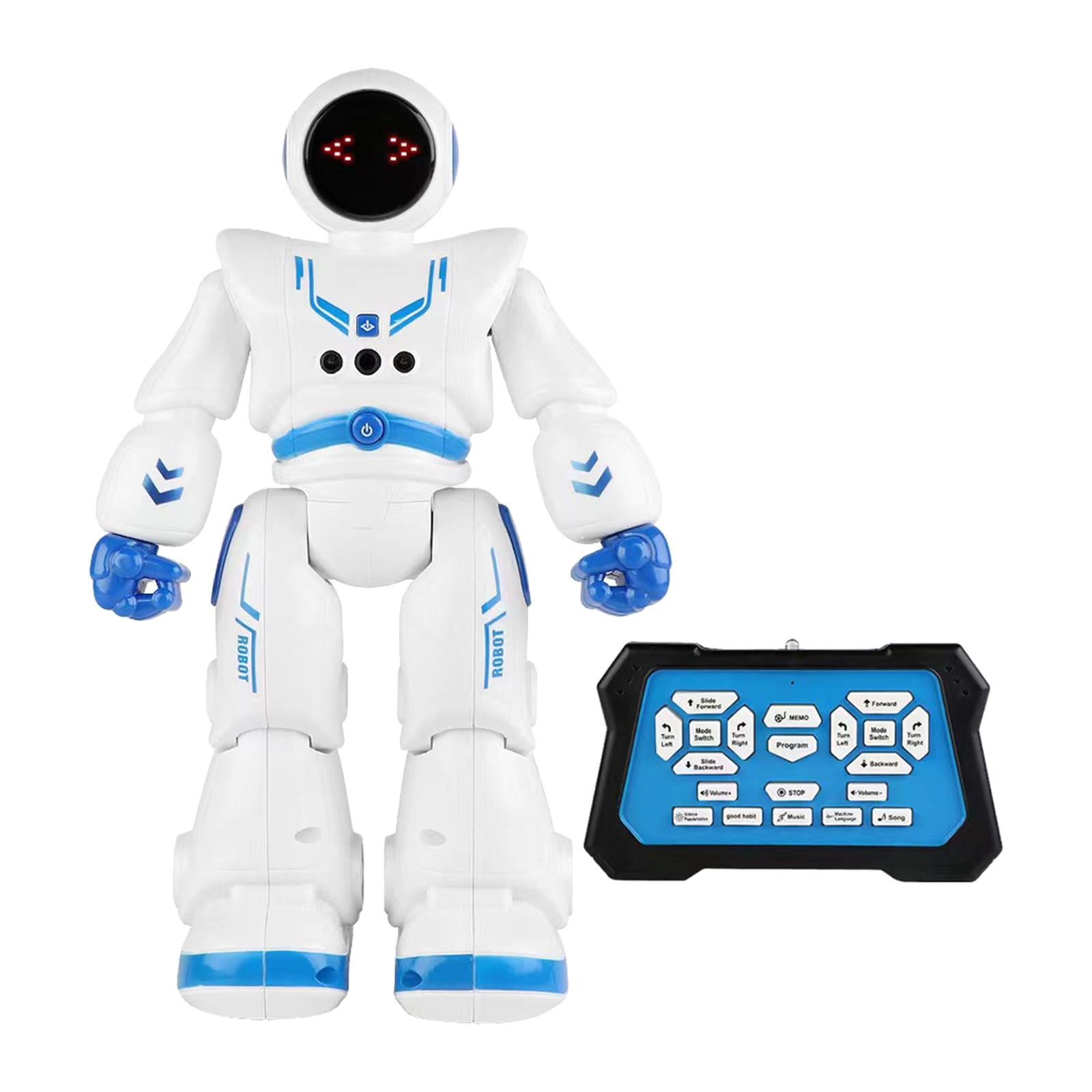 Beloving Rc Robot Toys For Kids Educational Toy Early Education Robot For Gift Kids Blue Blue 16cmx9cmx26cm