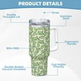 thumbnail image 5 of Goofa Cute Crocodile Print 40oz Ice Bully With Handle And Straw Stainless Steel Vacuum Insulated Cup And 2 In 1 Straw Lid, 5 of 8
