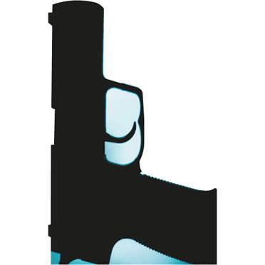 SP13347 Hand Gun Pistol Glock Smith Silhouette Cardboard Cutout Standee Standup