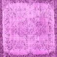 thumbnail image 1 of Ahgly Company Indoor Square Abstract Pink Contemporary Area Rugs, 7' Square, 1 of 4