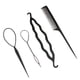 thumbnail image 1 of de 4 Piezas de Accesorios para Peinar El Cabello, Herramienta para Trenzar El Cabello para Moños, Cabello para Bricolaje, 1 of 6
