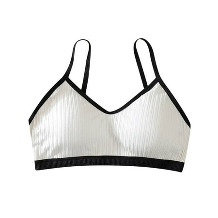 

GWAABD Woman s Bras U Neck Seamless Padded Bra Strappy Bralette Sleep Bra for Women Girls