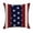 D003- Clear (Flag C), variant on Decorative Throw Pillow Covers, 4Th of July Pillow, 4Th of July Home Decor, Throw Pillow Covers for Couch, 18X18 Inch Diagonal Stars Stripes American Flag Linen Pillow Slip for