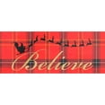 thumbnail image 3 of Prime, Marcus 14x8 Black Modern Framed Museum Art Print Titled - Believe In Plaid, 3 of 5