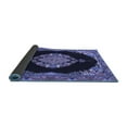 thumbnail image 2 of Ahgly Company Indoor Round Medallion Blue Traditional Area Rugs, 5' Round, 2 of 4