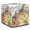Multicolor 2, variant on CURLYOOT Dinosaur Cube Storage Bin, 13 x 13 x 13 Storage Cube Bins for Organizing, Monster Truck Fabric Foldable Baskets with Handles for Closet, Shelves, Clothes