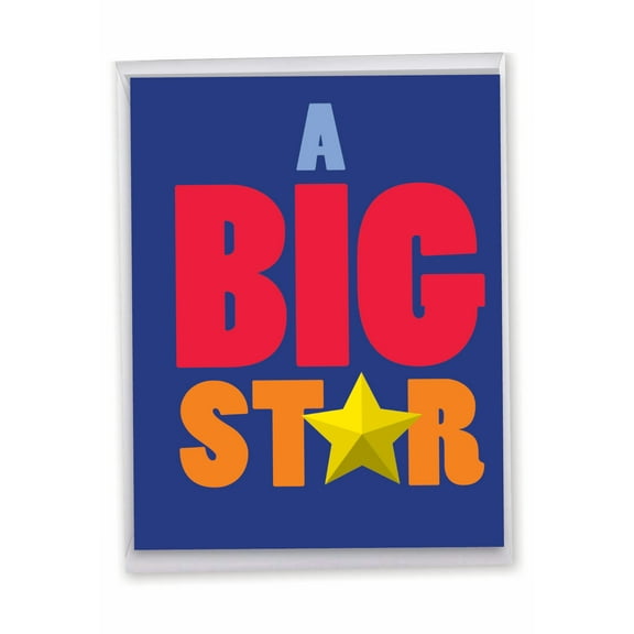 1 Jumbo Funny Congratulations Greeting Card (8.5 x 11 Inch) - Big Star Congratulations J3231CGG-US