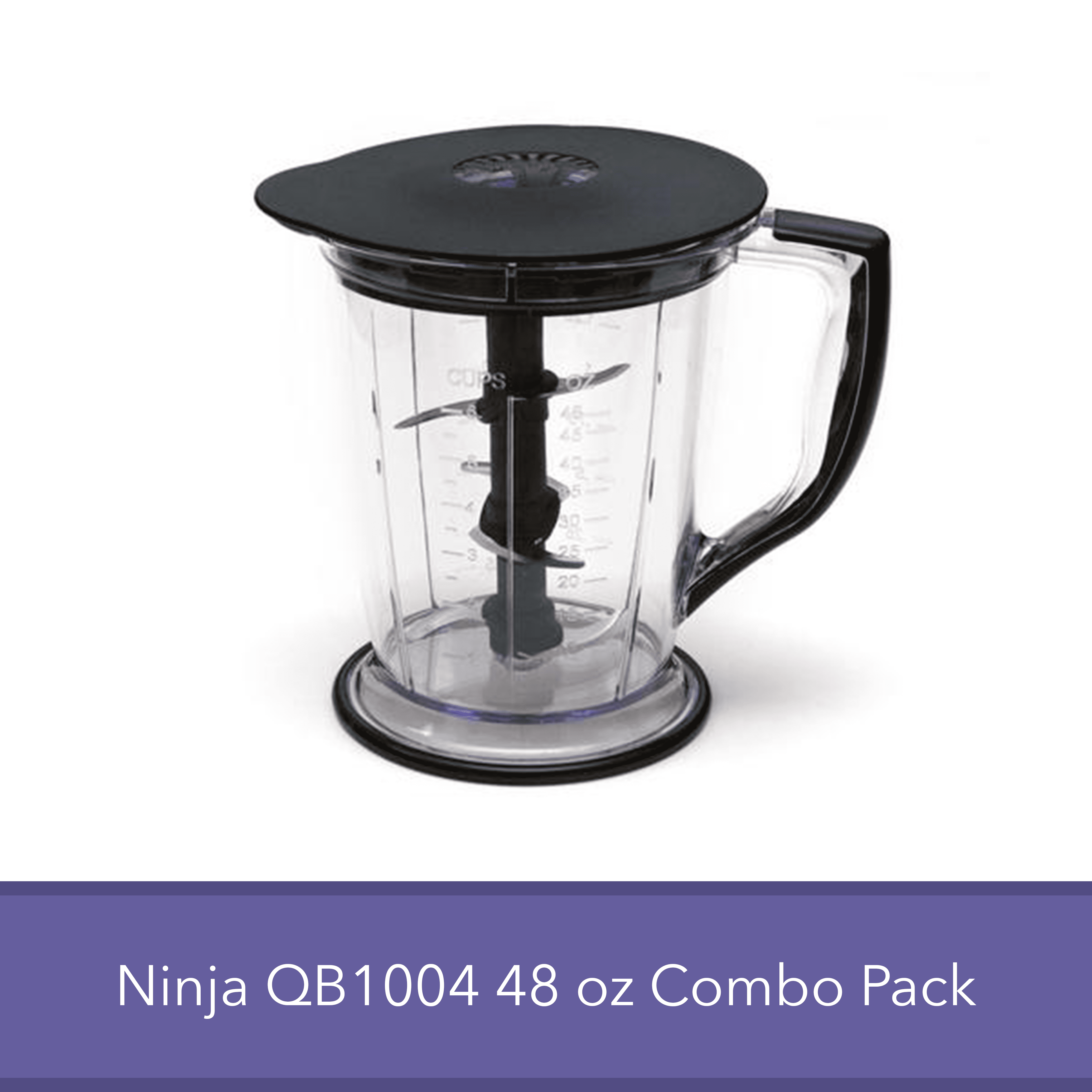 Ninja Master Prep QB1004 Replacement Blender Part 48 Ounce Pitcher Bowl Blade Lid Combo Kit Walmart