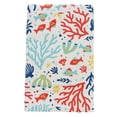 thumbnail image 6 of Serafina Home Fish Swimming Among Coral and Sea Plants Vinyl Flannel Back Tablecloth 52" x 52", 6 of 9