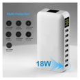 thumbnail image 5 of 60W 8-Port USB Fast Charger 3.0 QC Fast Charging Quick Charge LED Display Multi USB Charging Station Mobile Phone Desktop ,Portable Station, 5 of 5