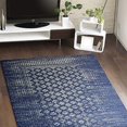 thumbnail image 3 of Bashian E110-DKBL-76X96-5362 Everek Collection Geometric Transitional Polypropylene Machine Made Area Rug, Dark Blue - 7 ft. 6 in. x 9 ft. 6 in., 3 of 4