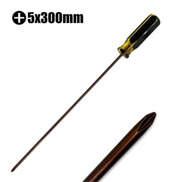 12Inch Extended Screwdriver Long Slotted Cross Screwdriver Rubber Handle Multipurpose Magnetic Electric Screwdriver Tools