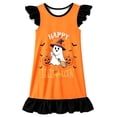 thumbnail image 3 of WOYY Girls Halloween Cute Nightgown Loose Cartoon Ruffle Nightdress Sleepwear, Sizes 3-10, 3 of 3