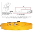 thumbnail image 3 of Faux Leather Collar Metal Buckle Pet Collar Adjustable Pet Collar for Small Dogs, 3 of 10