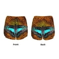 thumbnail image 3 of Rateoe Butterfly Alighted On Sunflowers Printed 2 in 1 Women's Workout Shorts for Athletic Gym Running Shorts with Phone Pockets-X-Large, 3 of 7