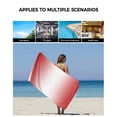 thumbnail image 5 of Red Ombre Towel Set of 3, Soft Microfiber Bath Towels, Hand Towel, Washcloths, Red White Gradient Modern Abstract Art Quick-Dry Absorbent Towels for Bathroom Kitchen Hotel Beach Gym Spa, 5 of 7