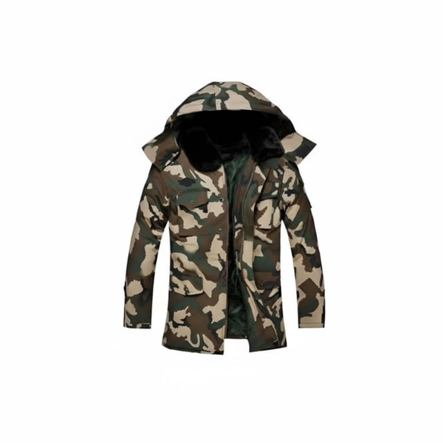 Abbraccia Abrigo acolchado para hombre, doble forro grueso, ropa de trabajo invierno, capucha desmontable, resistente al frío