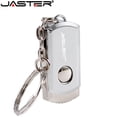 thumbnail image 2 of JASTER Metal USB Flash Drive Rotation Pen Drive 4GB 8GB 16GB 32GB 64GB Real Capacity Pendrive USB Memory Stick with Key Chain, 2 of 4