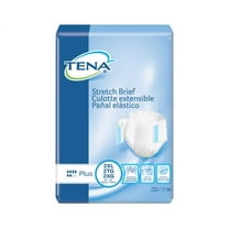 TENA Stretch Plus Briefs, Incontinence, Disposable, Moderate Absorbency, 2XL, 32 Count, 1 Pack
