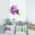 thumbnail image 3 of Designart 'Purple Fuchia VIntage Flower' Traditional Framed Art Print, 3 of 4