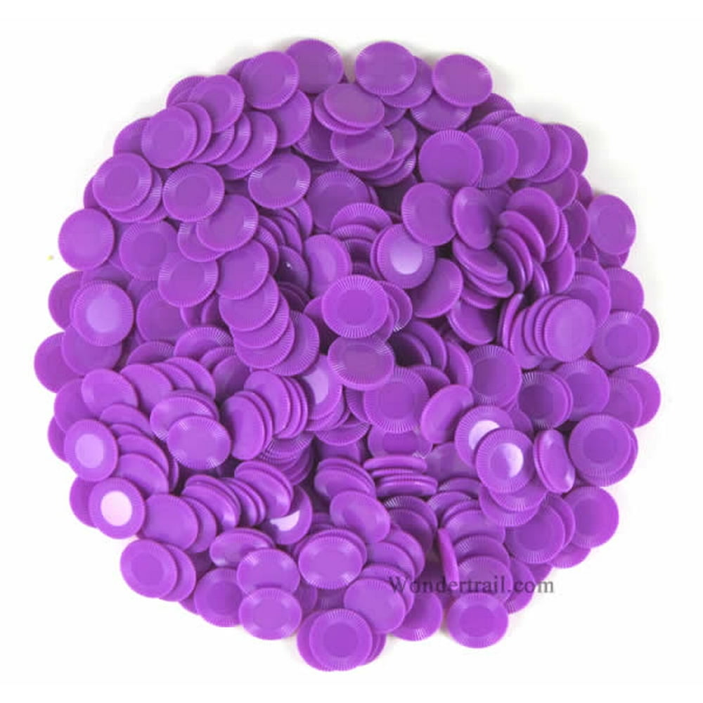 Purple Mini Poker Chips Plastic 7/8in Bulk Approx. 500 Koplow Games ...