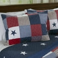 thumbnail image 2 of All American Quilted Blanket Red White Blue Bedspread Twin Queen King, 2 of 3