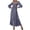 Gray, variant on Sundress for Women Square Neck Solid Long Sleeve A-Line Dress Fashion Bubble Flounce Sleeve High Waist Women's Sun Dress Pleated Layer Flowy Dress Dresses Red XL