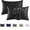Black Stripe, variant on YYhl 1Pair Silk Pillowcase for Hair and Skin Pillow Case Envelope Closure Soft Breathable Smooth Cooling Covers for Sleeping Standard Size 20"X 26"