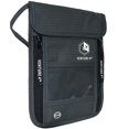 thumbnail image 1 of VENTURE 4TH Passport Holder Neck Wallet with RFID Blocking Nylon Lining - Hidden Neck Pouch for Travel (Gray), 1 of 8