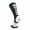 Black White, variant on Swanq Baseline Fire Flame Basketball Logo Crew Socks by TCK (Royal Blue White, Medium)
