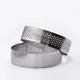 thumbnail image 4 of Paquete de 15 anillos para tarta de acero inoxidable, perforados por calor, para mousse y tartas, anillos redondos, 4 of 8