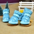 thumbnail image 4 of Waterproof Dog Boots Winter Pet Shoes  Outdoor Pet Snow Booties Cold Weather Paw Protector with Anti-Slip Sole for Small Medium Dogs 4 Pcs, 4 of 6