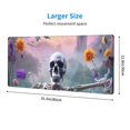 thumbnail image 2 of Rocae Mist Sunflower Skull for Gaming Mouse Pad, Mouse Pad Large, Office Computer Keyboard Mousepad, Keyboard and Mouse Pad with Stitched Edges,31.5 x 11.8 in, 2 of 5