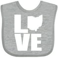 thumbnail image 3 of Inktastic Ohio Love Boys or Girls Baby Bib, 3 of 4