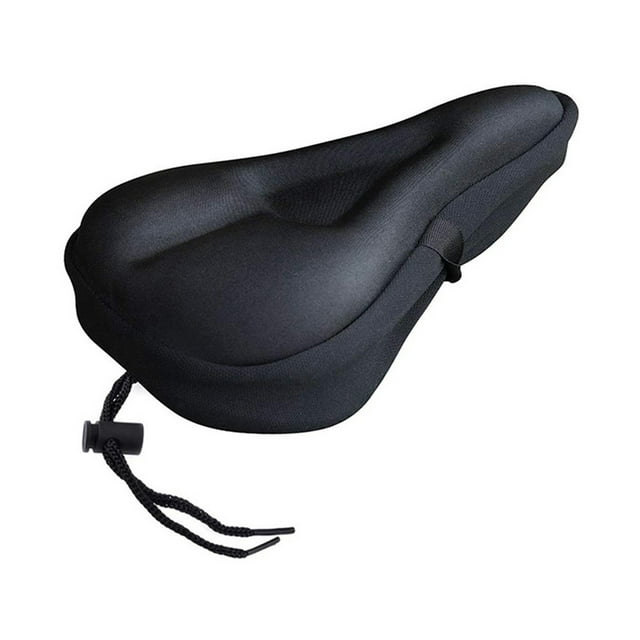 Funda de Cojín de Asiento de Bicicleta Premium Sunnimix 11x7 Pulgadas Color Negro