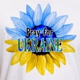 thumbnail image 3 of CafePress - Pray For Ukraine Blue And Yellow Sunflower T Shirt - Fitted T-Shirt, Vintage Fit Soft Cotton Tee, 3 of 4