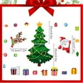 thumbnail image 5 of Magnetic Christmas Tree for Refrigerator Decorations,Santa Reindeer Holiday Magnets Stickers,Magnet Christmas Tree for Fridge Metal Door Garage, 5 of 6