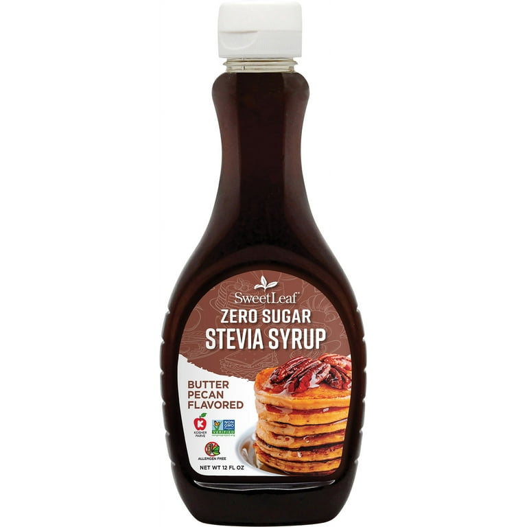 Sweetleaf Stevia KHRM00376866 12 oz Butter Pecan & Stevia Syrup