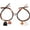 R ghost-3, variant on 2Pcs Love Heart Couple Matching Bracelet Set Adjustable Braide Rope Halloween Mummy Ghost Pumpkin Hat Wizard Bracelet for Women Men Lover Friend Friendship Jewelry