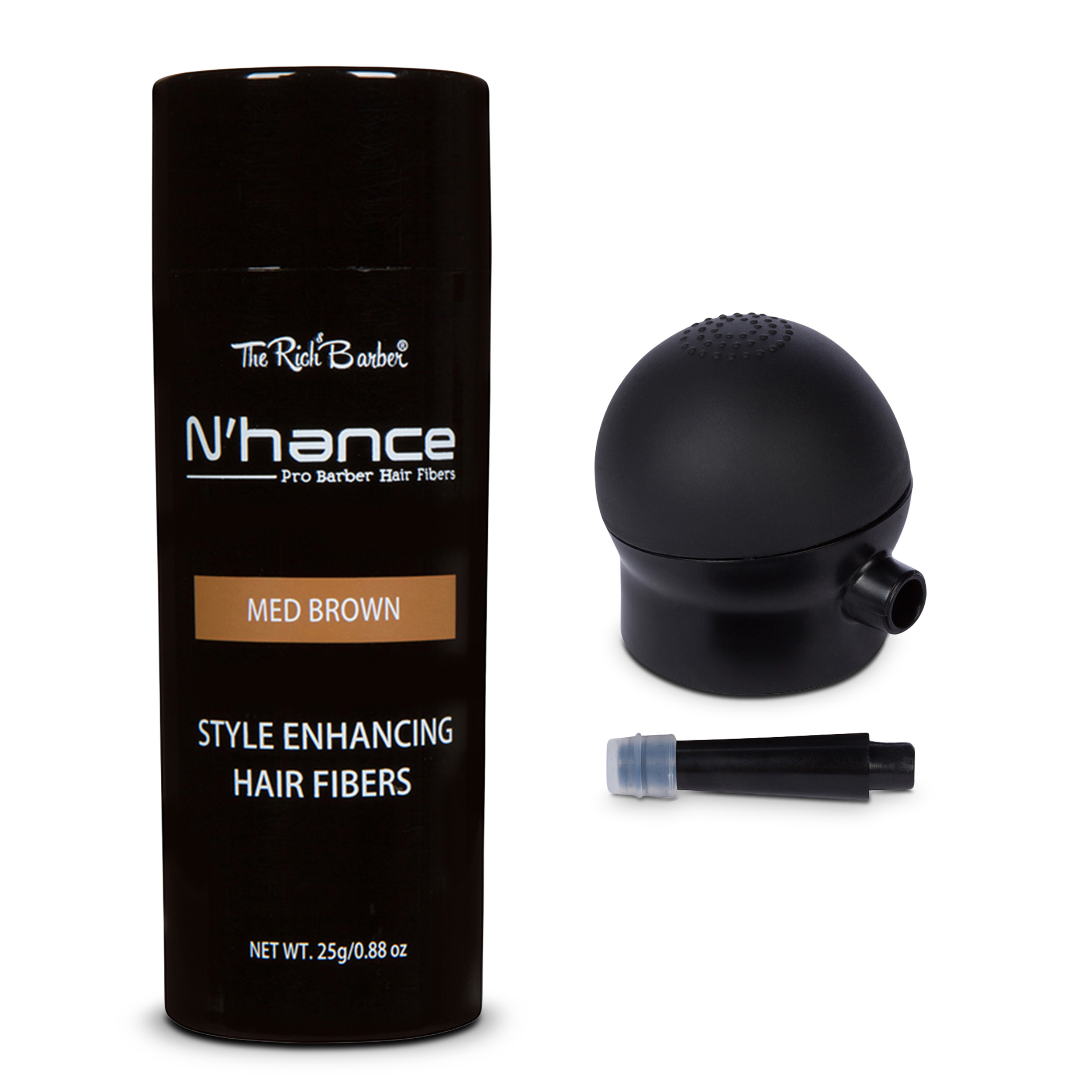 The Rich Barber N’Hance Hair Fibers & Applicator Set Natural