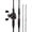 Cast: Left Reel, 6'6''- M Rod(2 Pcs + Extra Tip), variant on KastKing Twin Tip Spinning Fishing Rod and Reel Combo, 2000 Reel, 6'6" M,IM6 Graphite, 2-Piece Max Steel