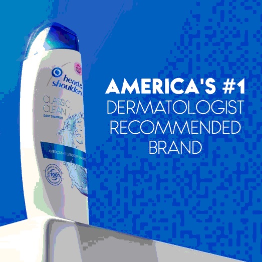 Head & Shoulders Shampoo, Classic Clean, 500 mL, 6Pack