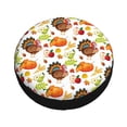 thumbnail image 3 of Balery Thanksgiving Turkeytire Cover Waterproof Dust-Proof, Universal Spare Wheel Tire Cover For Trailer, Rv, Suv Truck And Vehicle Camper Accessories-17 Inch, 3 of 9