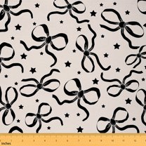 Castle Fairy Kawaii Bowknot Fabric by the Yard 5 Yard,Starry Sky Sewing Fabric,Dreamy Princess Fabric for Sewing,Lightweight Cute Room Decor