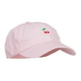 thumbnail image 5 of Mini Cherry Embroidered Low Cap - Pink OSFM, 5 of 5