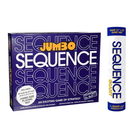 Jax Ltd. Jumbo Sequence In A Tube Game Board Game, Color: White Jax Ltd. Jumbo Sequence In A Tube Game Board Game, Color: White