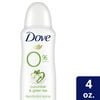 Dove Deodorant Spray for Women Cucumber & Green Tea Aluminum Free, 4 oz